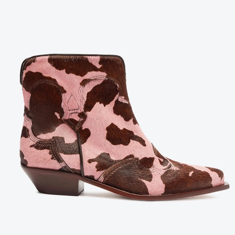 SCHUTZ Haircalf Leather Cowboy Boots